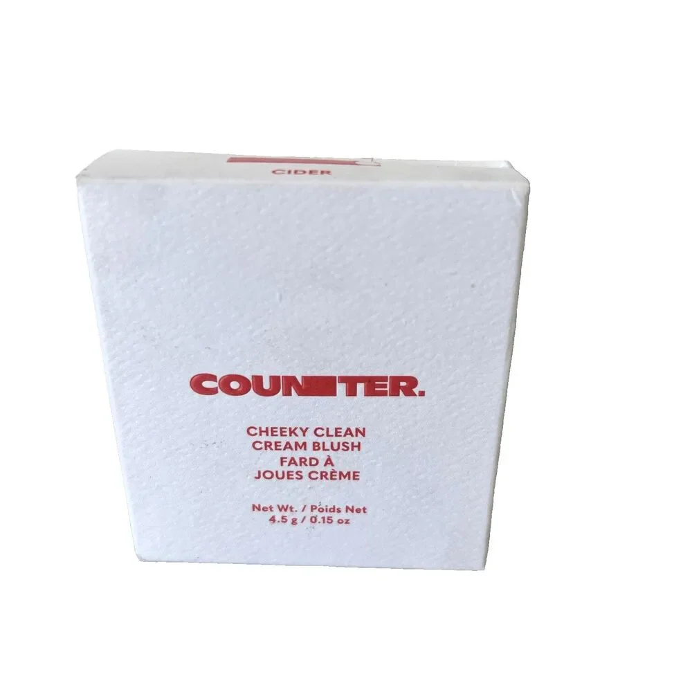 Counter Cheeky Clean Cream Blush 4.5 g/ 0.15 oz Shade Cider NEW in Box